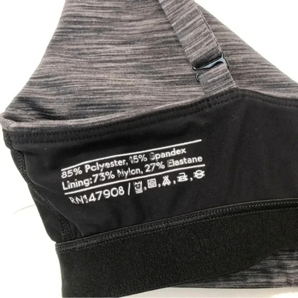 Outdoor Voices Women's Charcoal Flow Bralette Size XS‎ Free Form Sports Bra - Picture 5 of 6